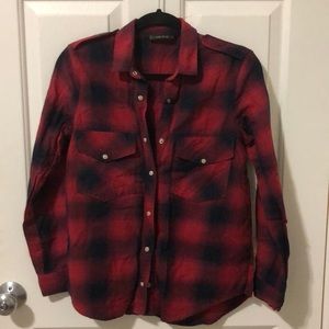 Zara red flannel